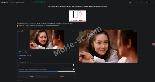 CodeFormer 一款AI黑白老旧照片 高清修复+上色黑科技！视频去码秒变高清，2秒搞定，免费开源 可本地搭建1