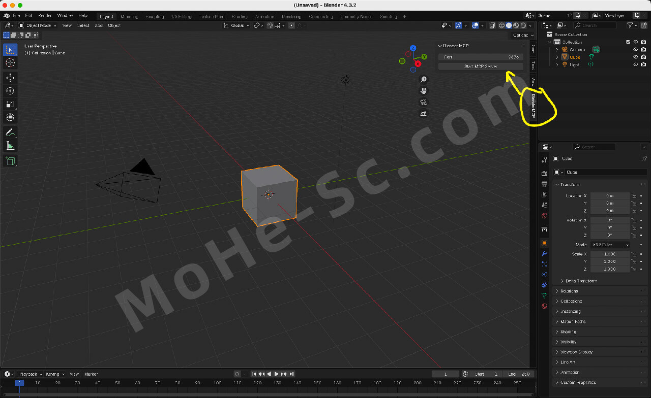 图片[2]-GPT-5.6 Sol + Blender MCP插件实测：AI 终于能操控 3D 建模了？从参考图到互动场景，一键开启智能建模新时代，AI 3D建模工作流全面升级！