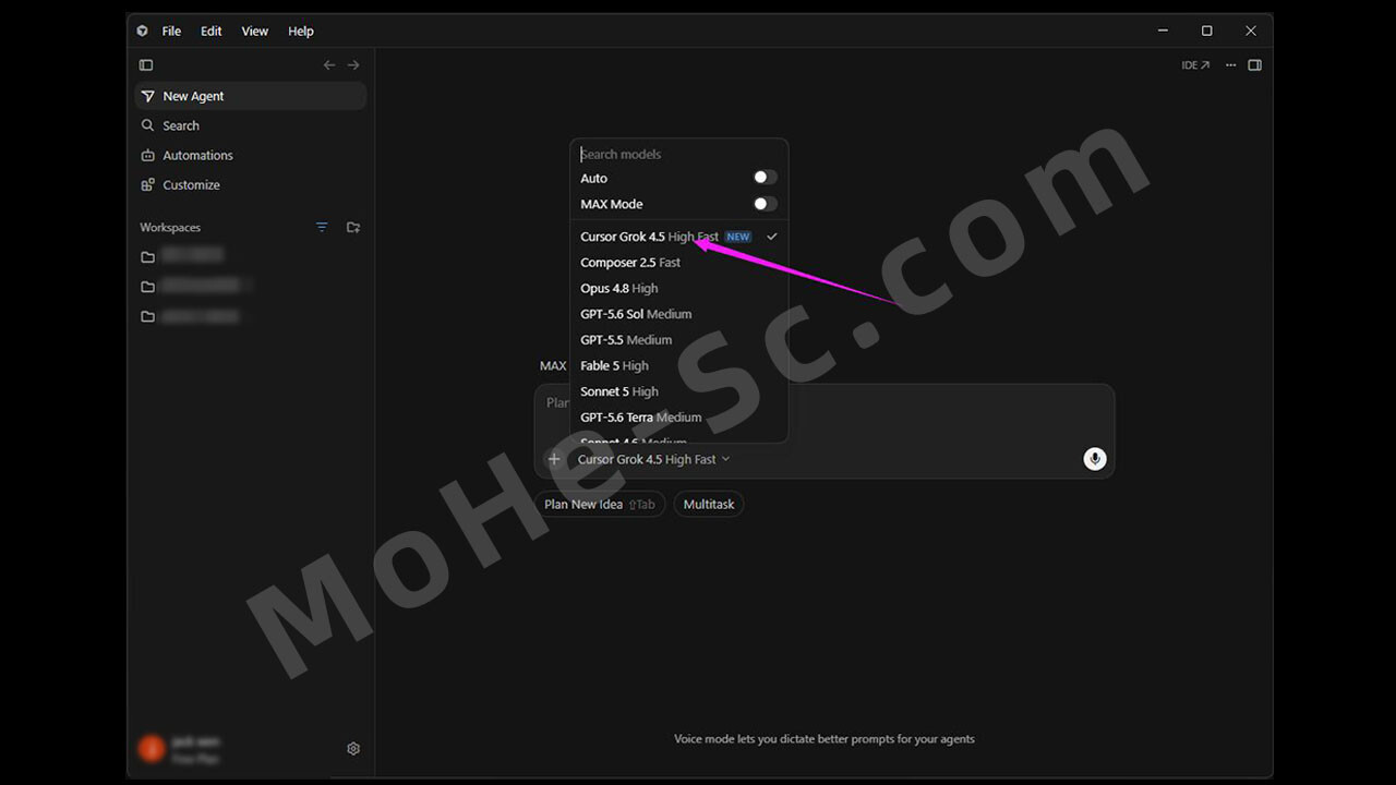图片[9]-Grok 4.5 正式发布！免费体验最强编码模型之一，Grok Build + Cursor 完美结合，AI 编程进入 Agent 时代，附Cursor 中使用 Grok 4.5步骤！
